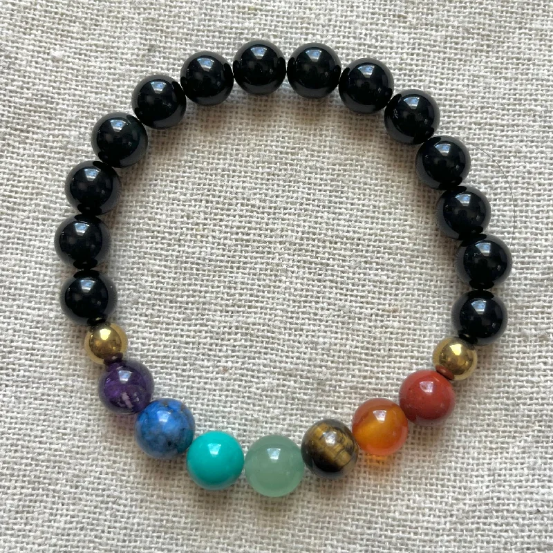 women gemstone charm bracelets -Chakra Balancing Bracelet