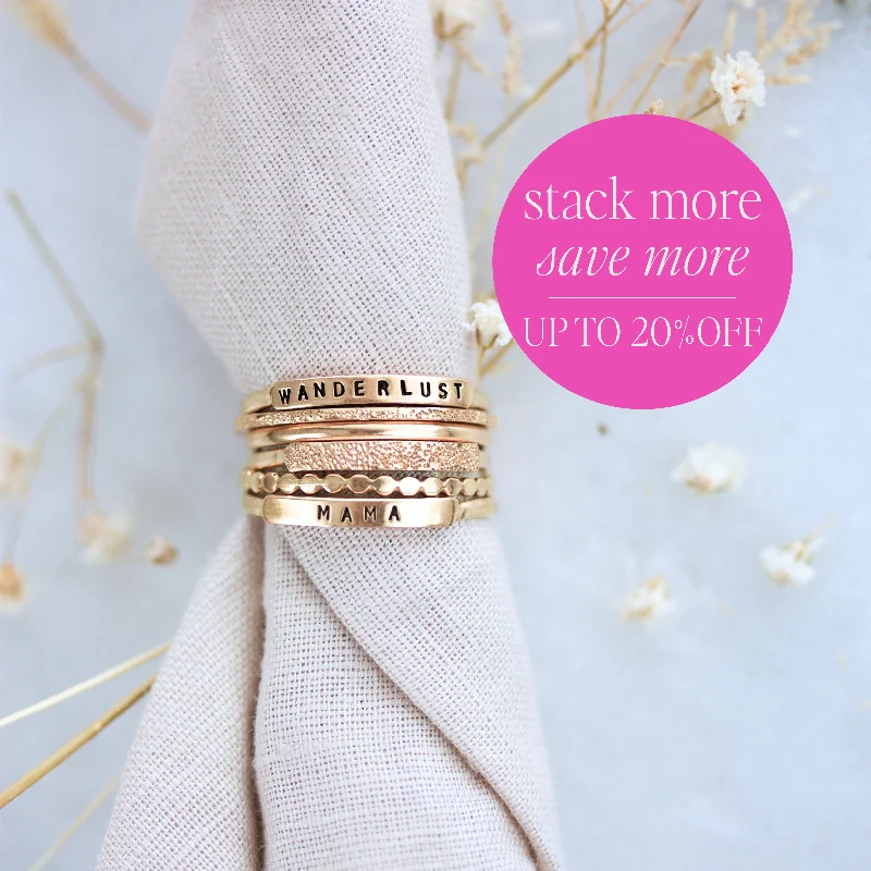 women gemstone eternity rings -BUILD YOUR RING STACK