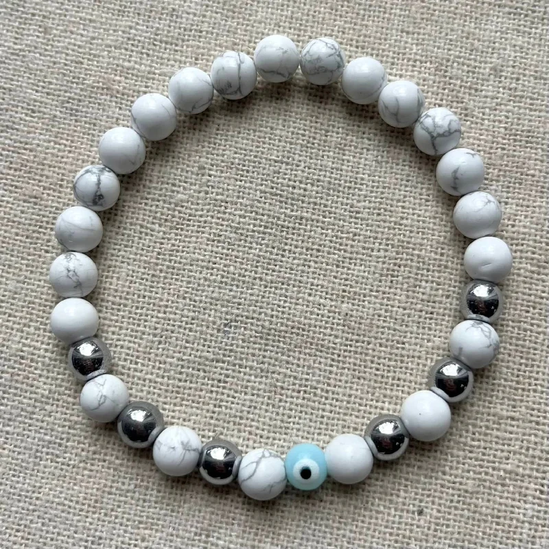 women bangles sets -Eye of Harmony Bracelet - Howlite