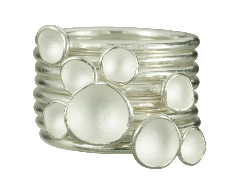 women delicate rings -Single Pod Rings