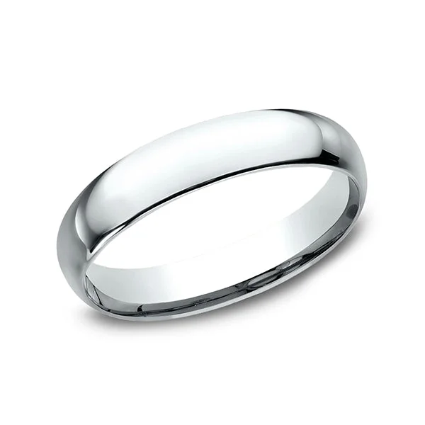 women luxury rings -Benchmark Comfort-Fit 4mm Wedding Band