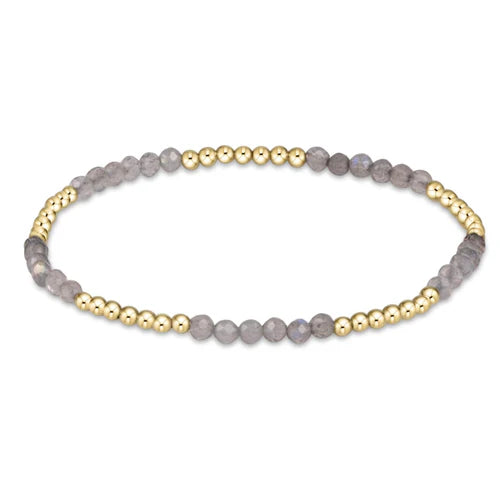 women diamond bracelets -Blissful Pattern 2.5mm Bead Bracelet - Labradorite