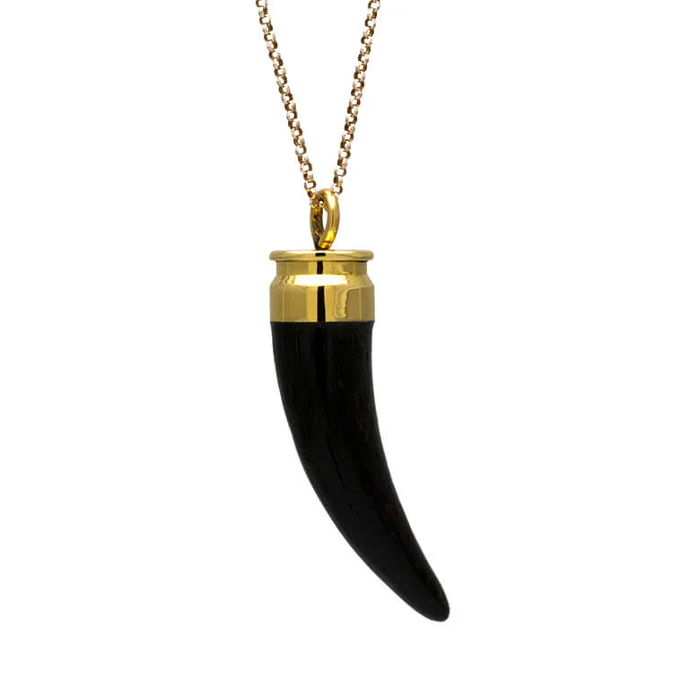 women simple pendant necklaces -Bullet Casing Pendant Necklace