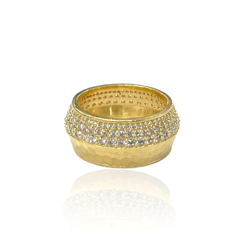 women diamond rings -GOLD NOMA BAND RING