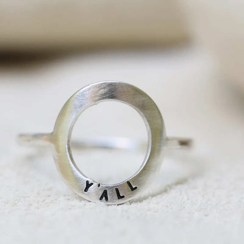 women eternity bands wedding rings -Y'ALL | MINI KARMA RING