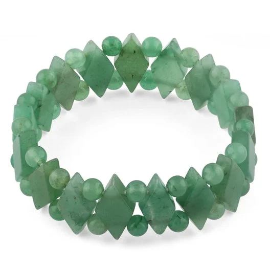 women floral bracelets -Princess Style Green Aventurine Gemstone Bracelet