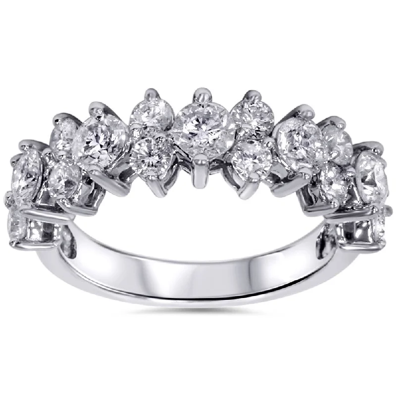 women fancy engagement rings -2ct Diamond Ring 14K White Gold