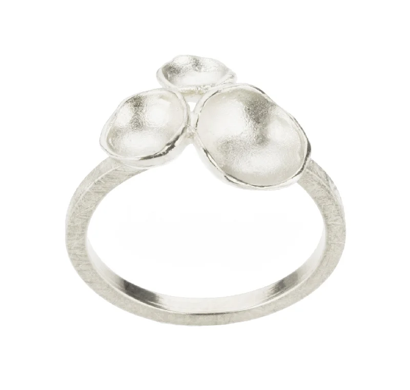 women romantic rings -Mini Tri-Pod Ring