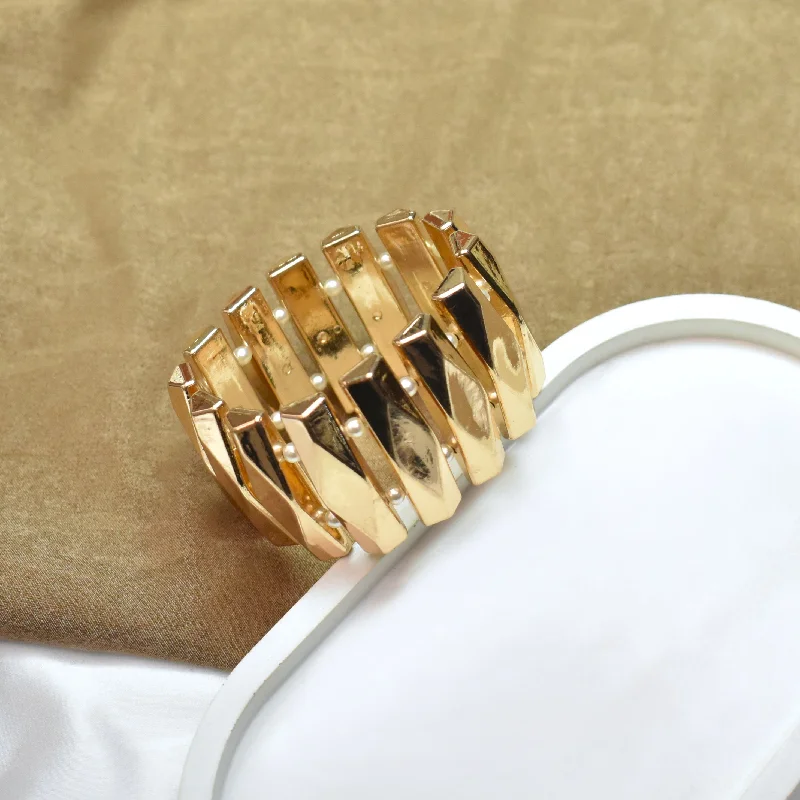 women bangle stack bracelets -TFC Diwar Dignity Gold Plated Bracelet