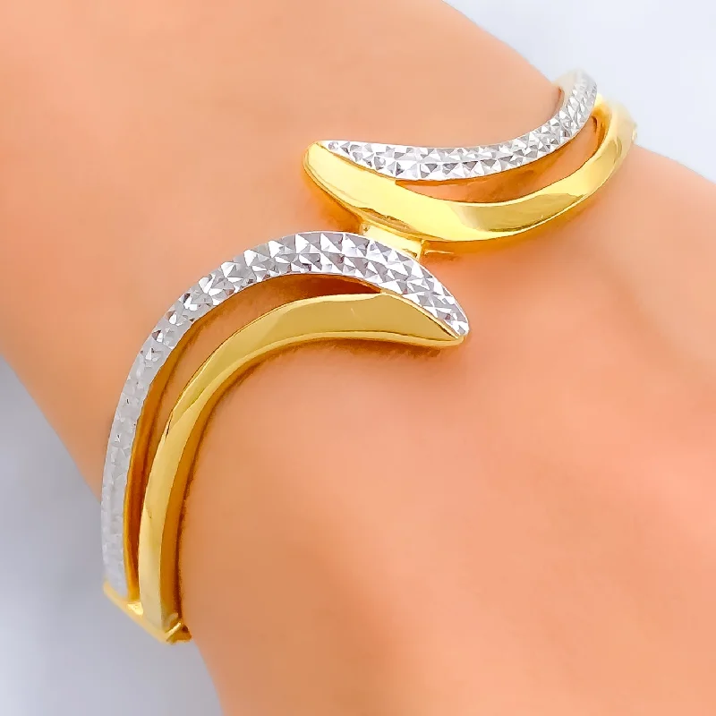 women art deco bracelets -Timeless Classy 22k Gold Bangle Bracelet