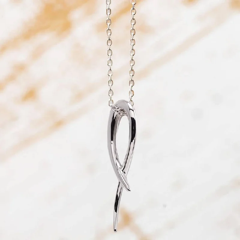 women infinity pendant necklaces -Freeform Necklace