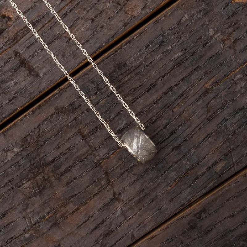 women oversized necklaces -Gibeon Meteorite Necklace