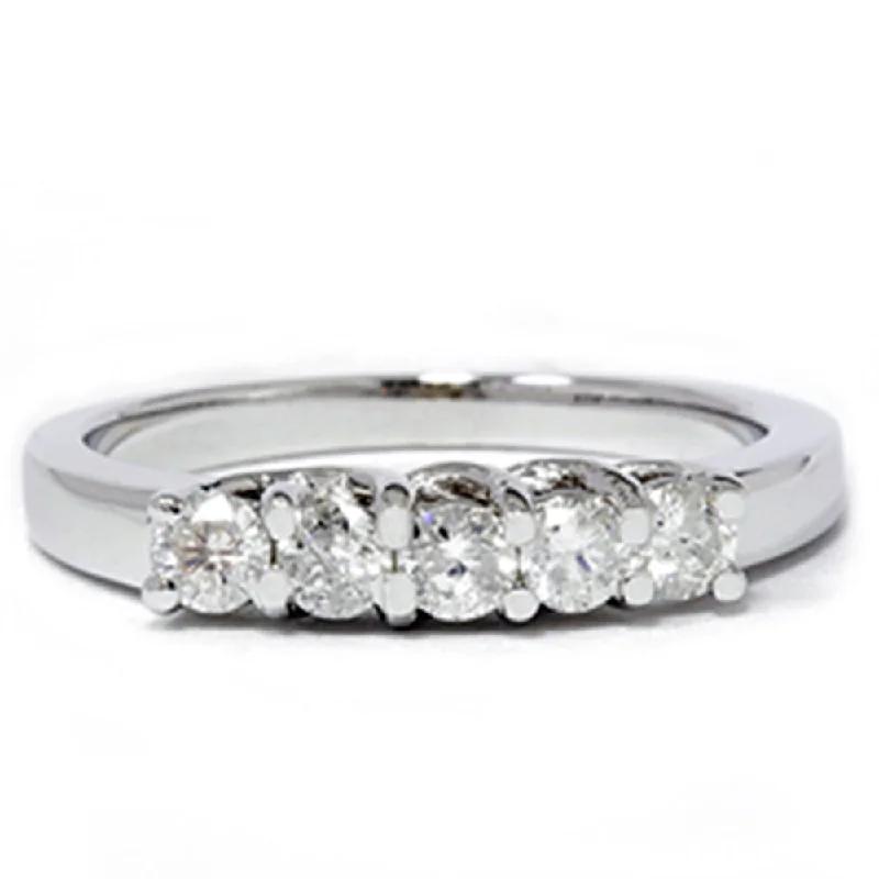 women oval diamond engagement rings -White Gold 1/2ct 14K Diamond Wedding Guard Ring New