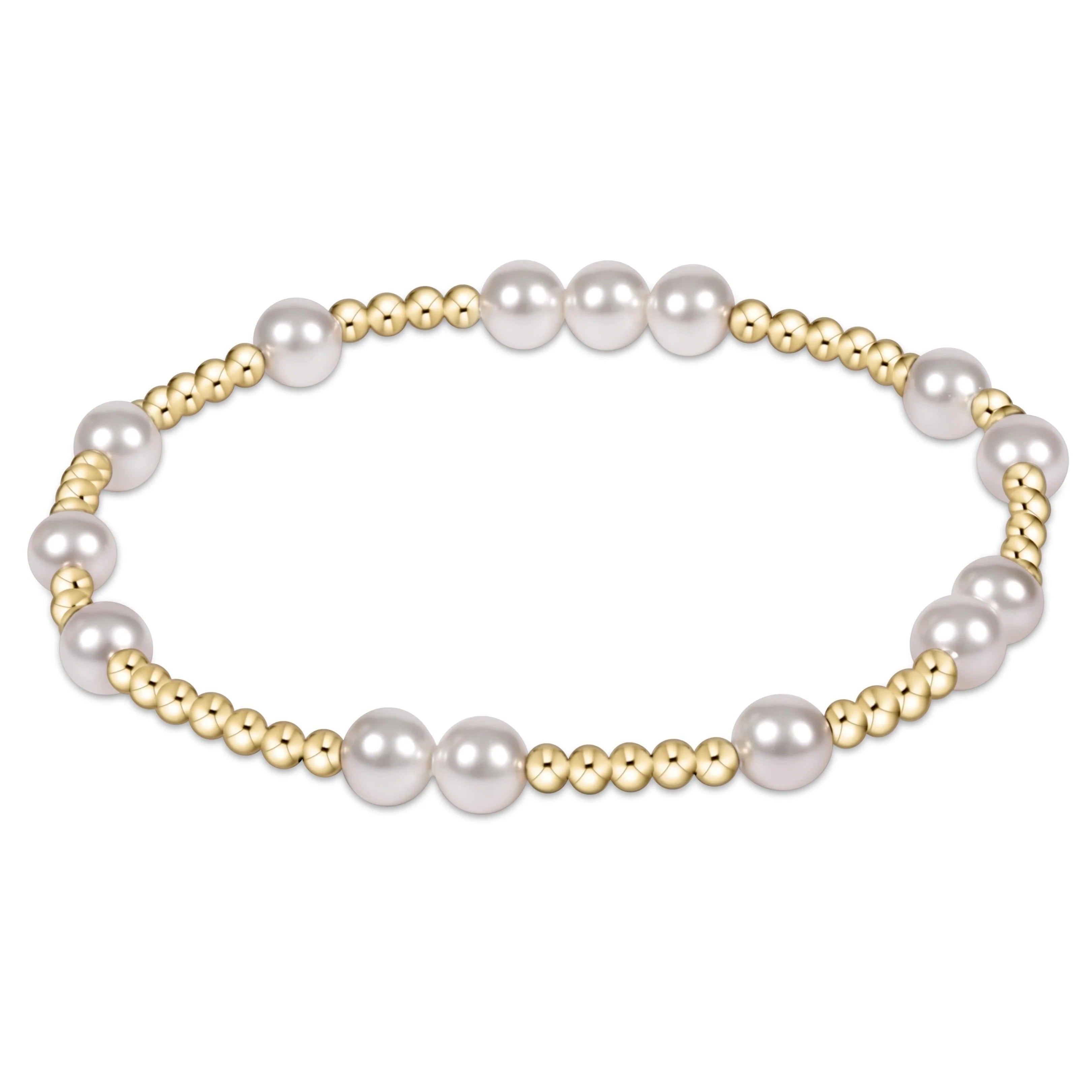 women stackable bracelets -Hope Unwritten 6mm Bead  Bracelet - Pearl