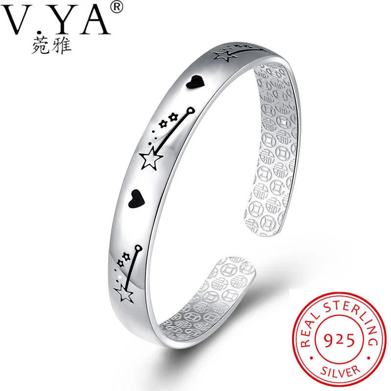 women beaded bracelets -V.Ya Top Quality Original 925 Sterling Silver Bracelets Fine Jewelry Personal Design