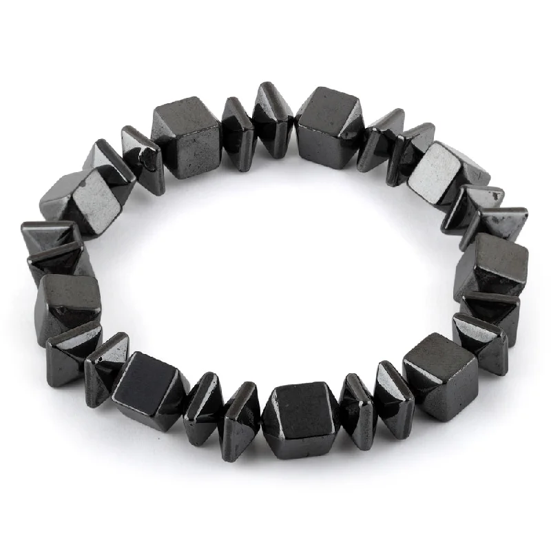 women chain bangles -Hematite Magnetic Gemstone Bracelet