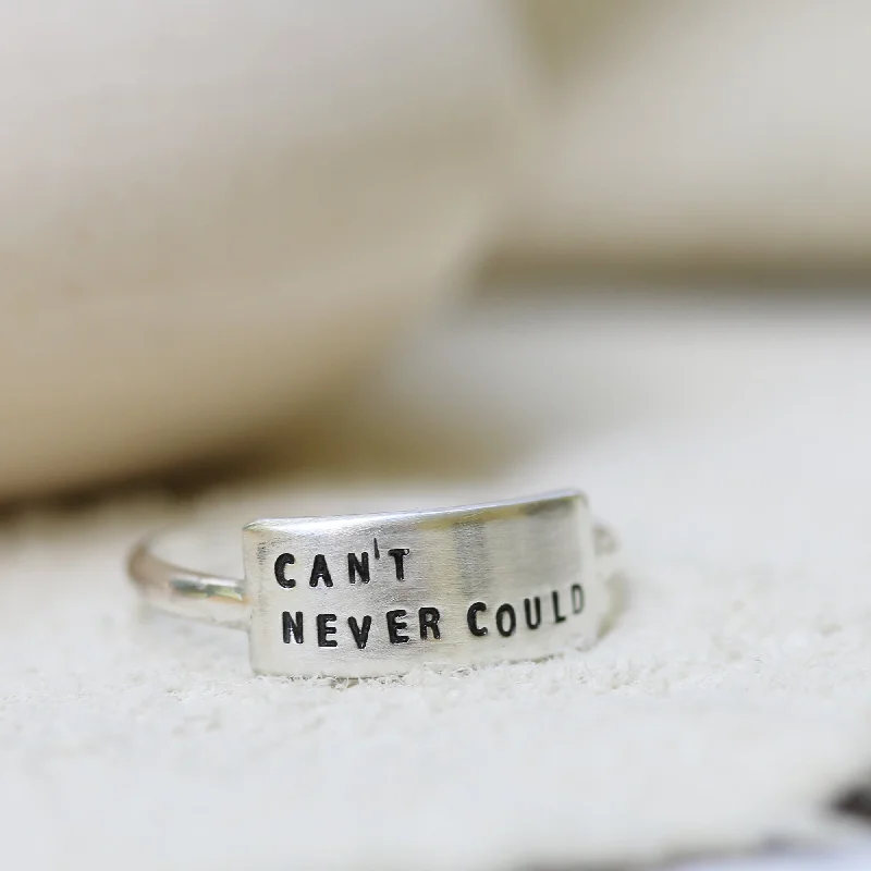 women handmade rings -CAN'T NEVER COULD | CHERISHED RING