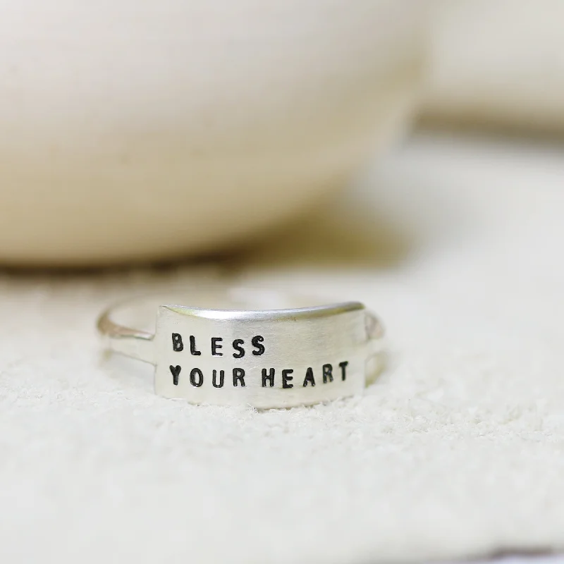 women oval diamond rings -BLESS YOUR HEART | CHERISHED RING