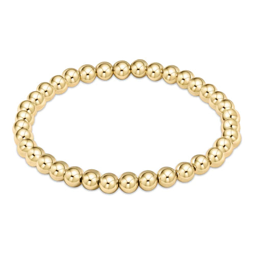 women fashion bangles -Classic gold 5mm bead bracelet