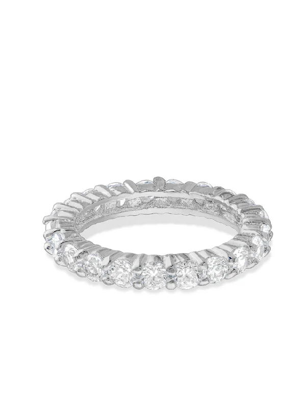 women men’s engagement rings -Round Eternity Band